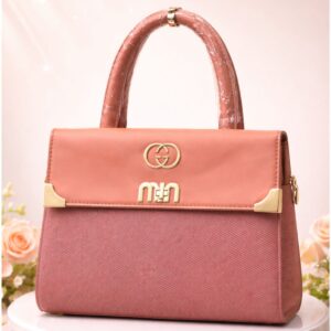 Luxury Classic Handbag – Peach Coral Edition