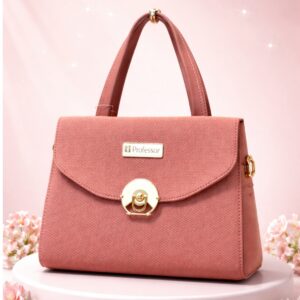 Premium Elegant Handbag – Rose Pink Edition