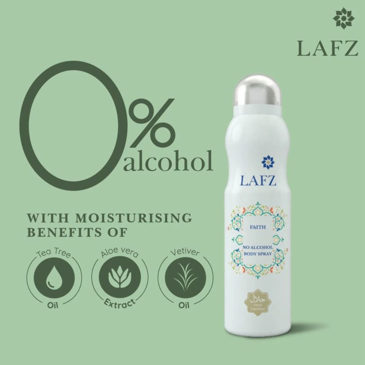 LAFZ Faith No Alcohol Perfume Spray – Halal Certified - Image 3