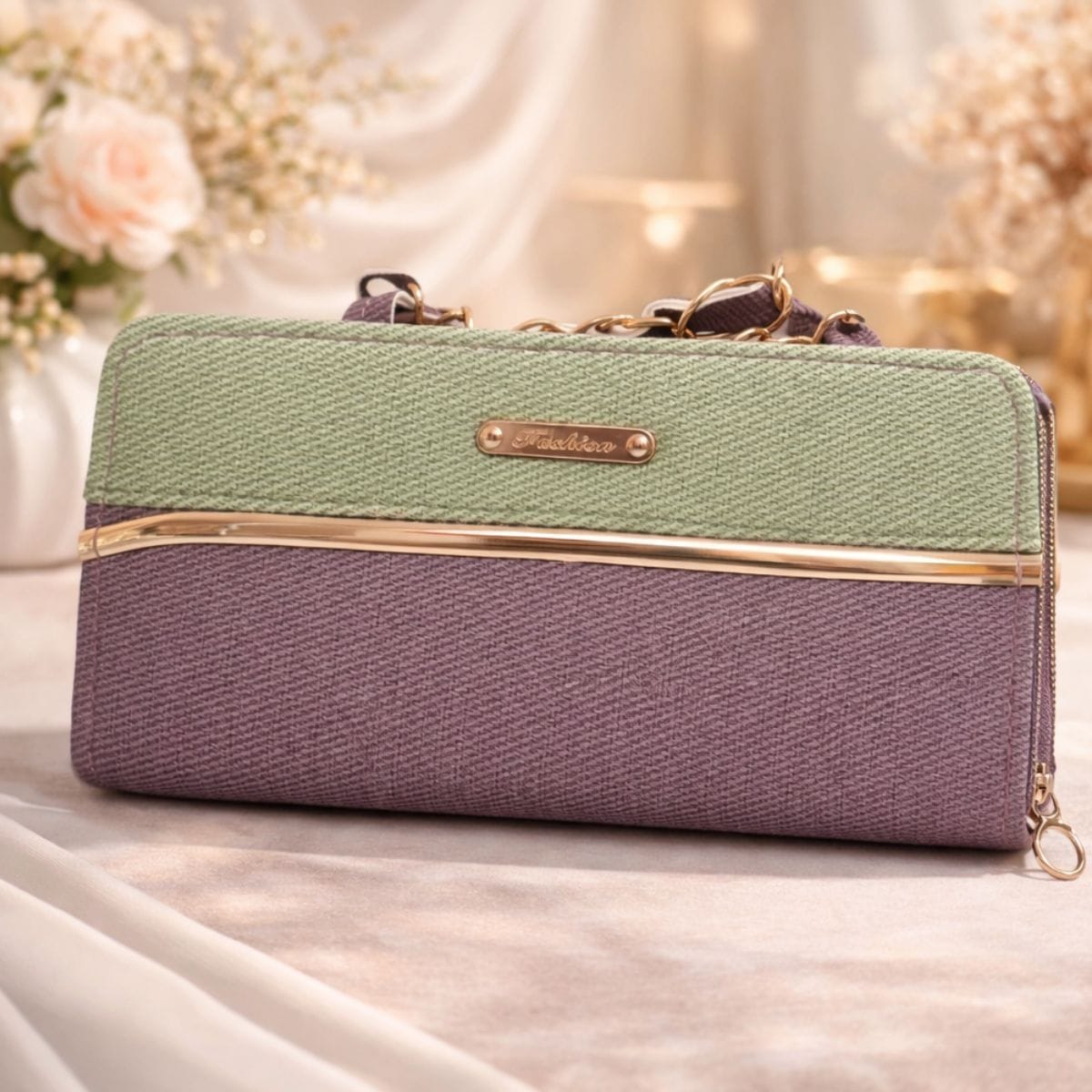 Elegant Dual Color Ladies Handbag – Premium Party & Casual Shoulder Bag
