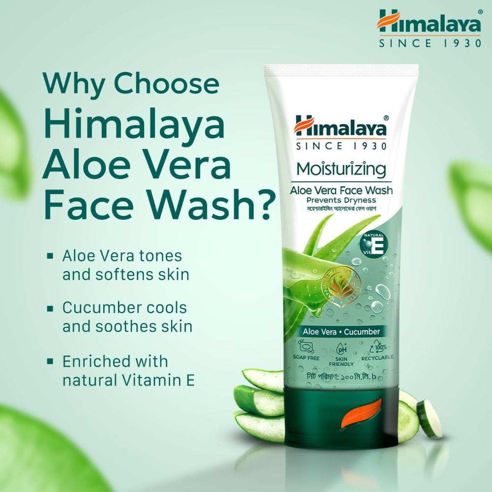aloe vera face wash for dry skin