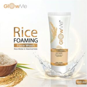 GlowMe Rice Foaming Face Wash - 100ml for Skin Brightening & Deep Cleansing
