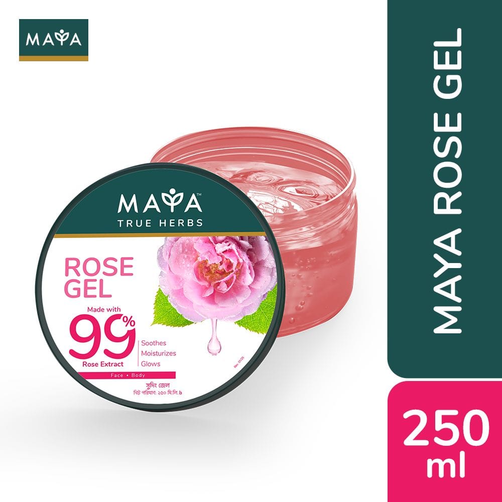 maya rose gel 99 percent rose extract skin gel