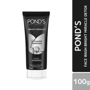 ponds charcoal detox face wash bright miracle