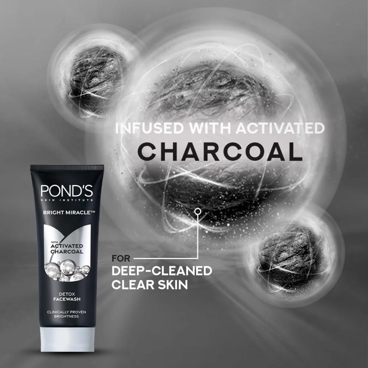 ponds charcoal detox face wash bright miracle