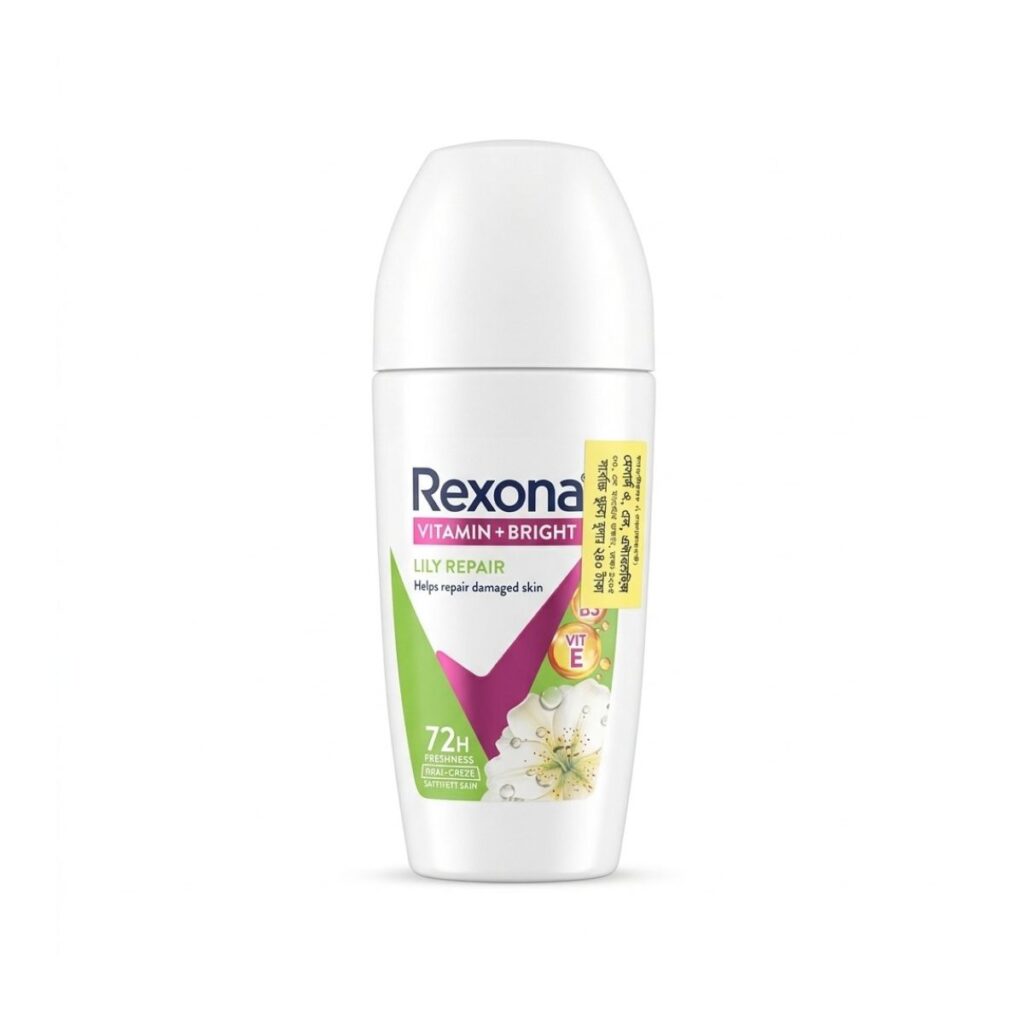 Rexona Vitamin + Bright Roll-On Deodorant – Lily Repair & Rose Glow