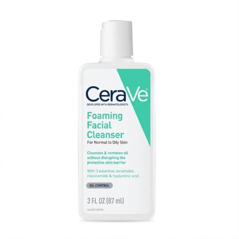 CeraVe Foaming Facial Cleanser for Normal to Oily Skin – 88ml