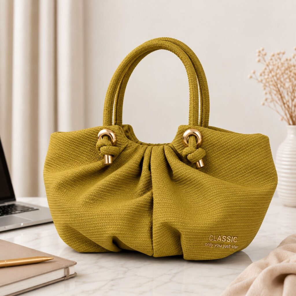 Classic Just You Mustard Yellow Handbag for Women