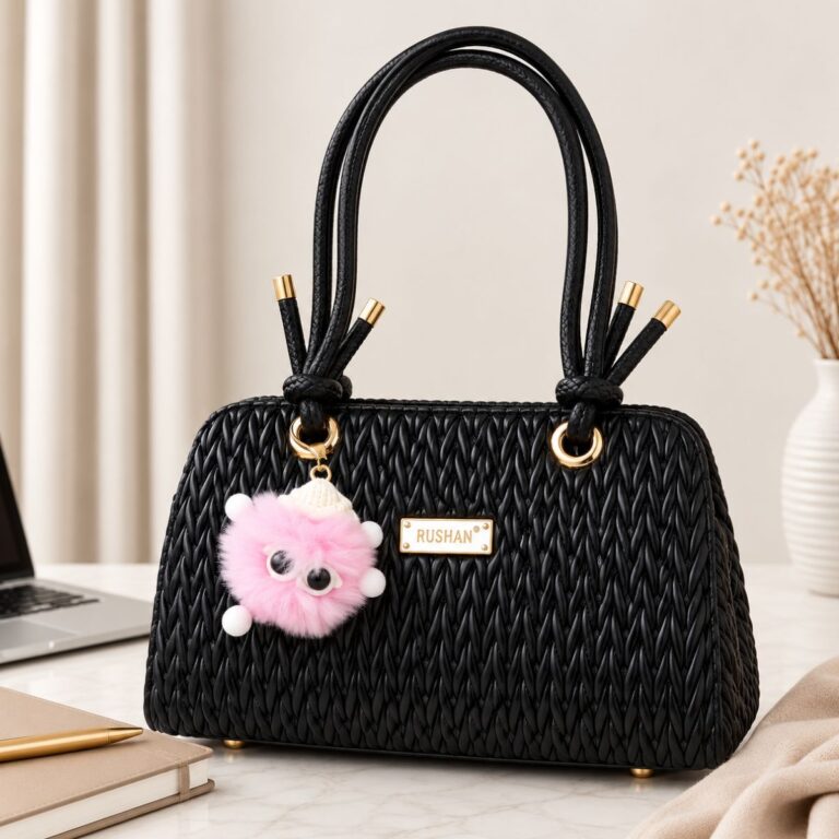 RUISHAN Elegant Black Handbag for Women