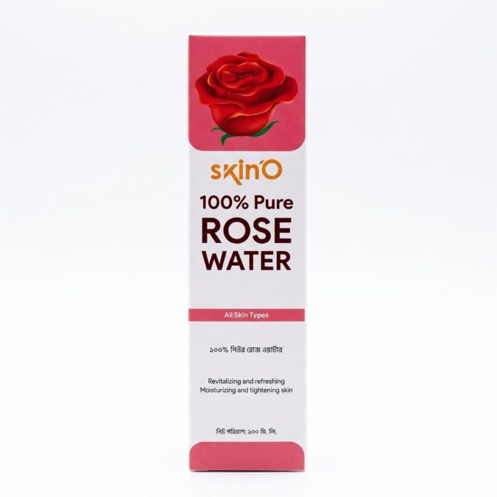 SkinO 100% Pure Rose Water – 100ml