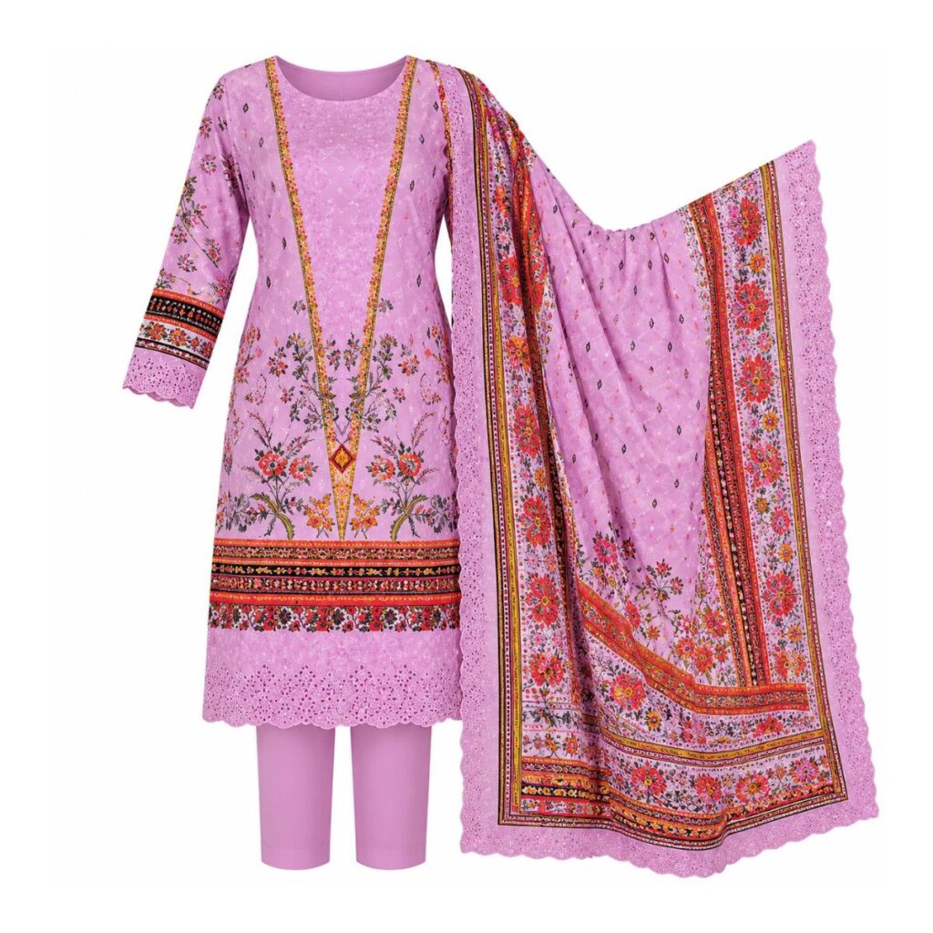 Mashaal Elegant Printed 3 Piece