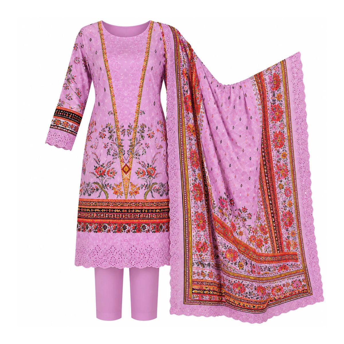 Mashaal Elegant Printed 3 Piece