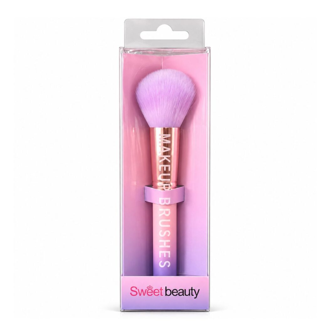 Sweet Beauty Professional Soft Fluffy Powder & Blush Makeup Brush – Pink