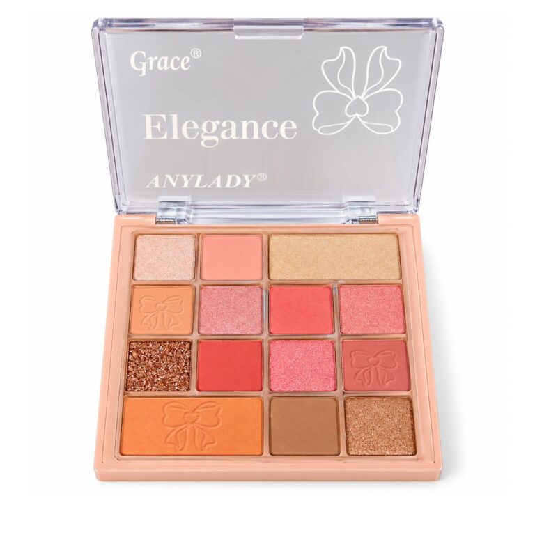 ANYLADY Grace Elegance Eyeshadow & Face Makeup Palette – Matte, Shimmer & Glitter