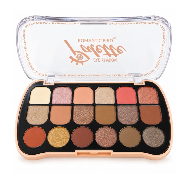 Romantic Bird 18 Color Eyeshadow Palette – Matte & Shimmer Eye Makeup